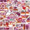 Lesbian Pride Stickers |50 Pcs Lesbian Love Waterproof Vinyl Decals for Water Bottles Book Laptop Bicycle Luggage Cup Mobile Phone Encouragement Décor
